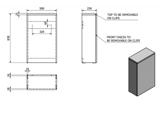 Purity 505mm WC Units