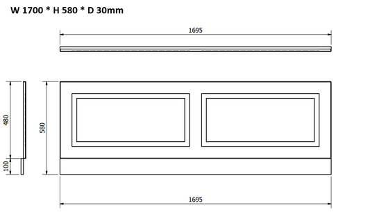 Astley Front Bath Panel