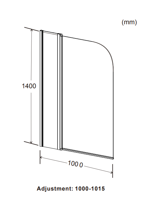 Straight Screen with Radius Edge & Extended Panel