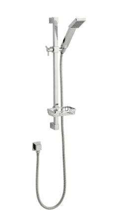 Pure Triple Thermostatic Concealed Shower with Slide Rail Kit & Overhead Drencher