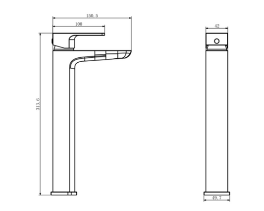 Kolt Hi-Rise Mono Basin Mixer