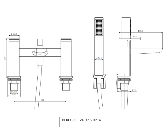 Kolt Bath Shower Mixer