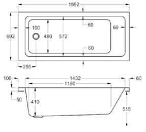 Quantum Single Ended Baths