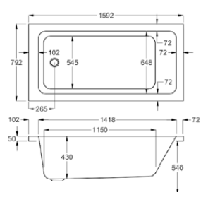 Quantum Single Ended Baths
