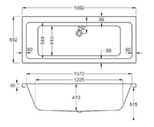 Quantum Double Ended Baths