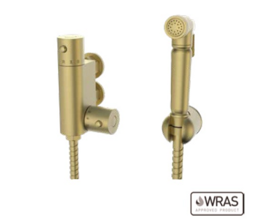 Round Douche Kit with Therm. Mixing Valve Brass Bodied Spray Head