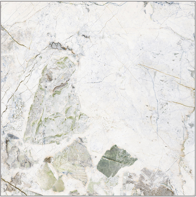 Illision Green/60cm * 60cm glossy porcelain tiles