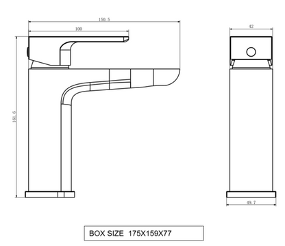 Kolt Mono Basin Mixer Inc. Click Waste