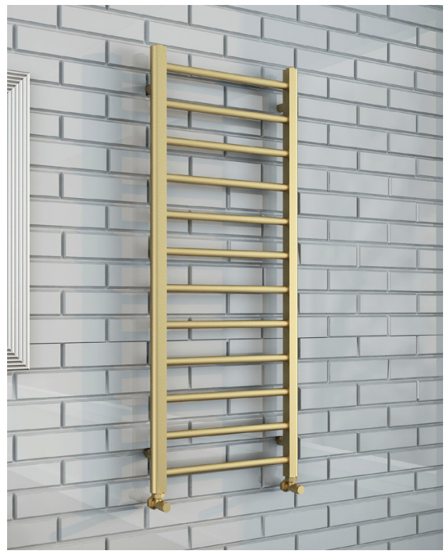 500*800mm Brushed Brass Towel Rails
