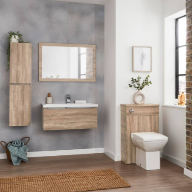 Oak Finish Mirror