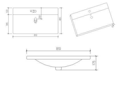 Floor Standing 2-Door Unit & Mid-Depth Ceramic Basin