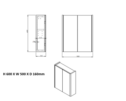 Options Premium Mirror Cabinet