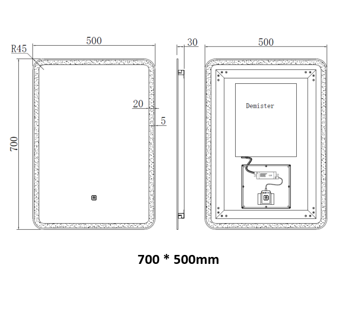 Alder LED Mirror LED Mirror