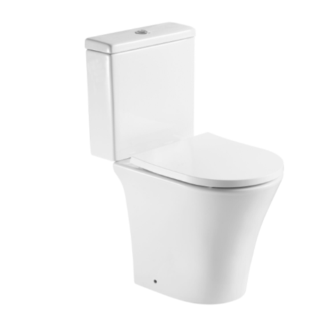 Kameo Rimless Short Projection WC Pan with Cistern & Soft Close Seat