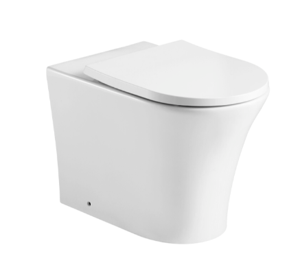 Kameo Rimless Back To Wall WC Pan with Soft Close Seat