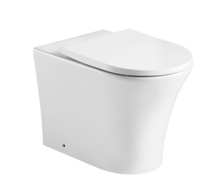 Kameo Rimless Back To Wall WC Pan with Soft Close Seat
