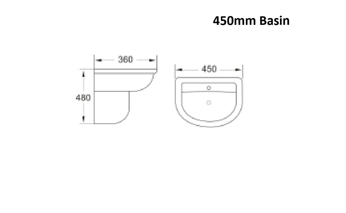 Kameo Single Taphole Basin