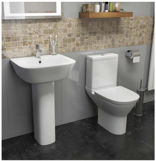 Project Round C/C WC Pan with Cistern & Soft Close Seat