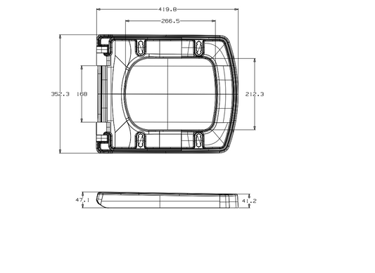Pure Close Coupled WC Pan with Cistern & Soft Close Seat