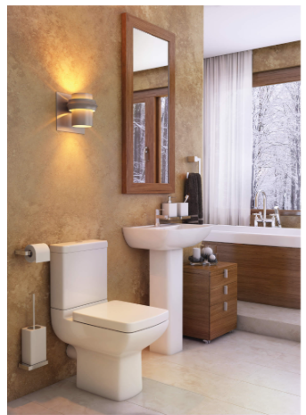 Pure Close Coupled WC Pan with Cistern & Soft Close Seat