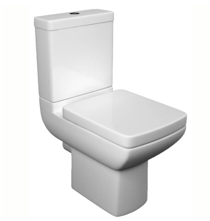Pure Close Coupled WC Pan with Cistern & Soft Close Seat