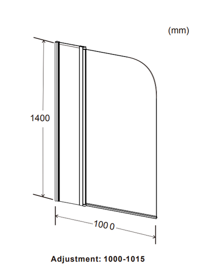 Straight Screen with Radius Edge & Extended Panel