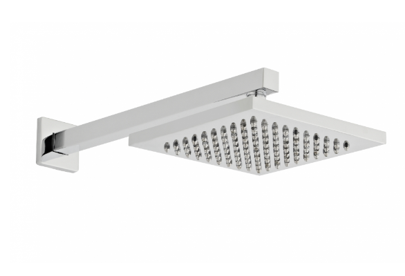 Pure Triple Thermostatic Concealed Shower with Slide Rail Kit & Overhead Drencher