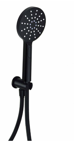 Nero Round Thermostatic Shower with Separate Hand shower & Fixed Overhead Drencher