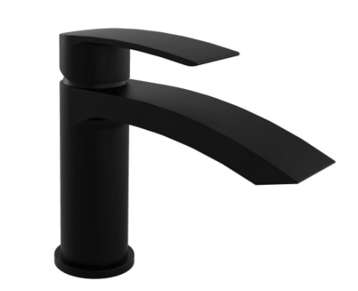 Nero Curve Mini Mono Basin Mixer Inc. Click Waste