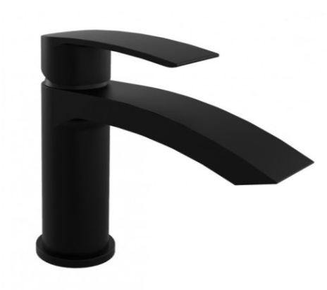 Nero Curve Mini Mono Basin Mixer Inc. Click Waste