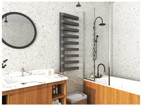 Texas 1300 x 500mm Towel Rail Anthracite