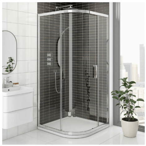 KV8 Single Door Quadrant 900mm