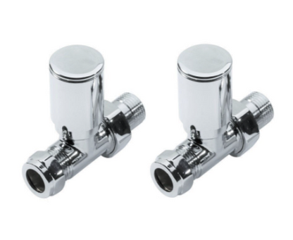 Modern Valve Chrome Straight(Pair)