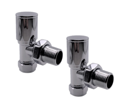 Modern Valve Chrome Angled(Pair)