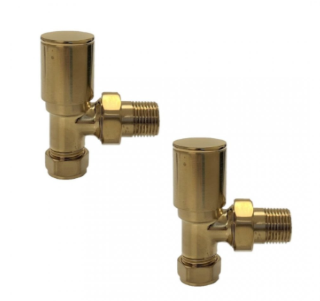 Modern Valve Brass Angled(Pair)
