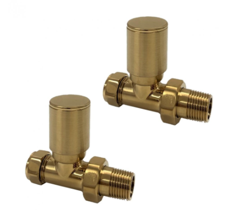 Modern Valve Brass Straight(Pair)