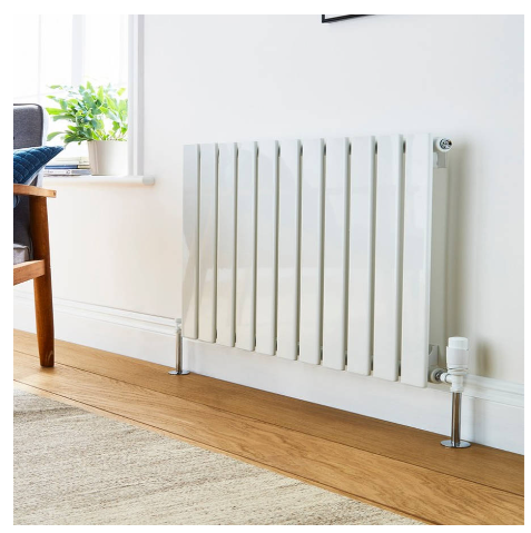 Boston White Single Panel Horizontal Radiator