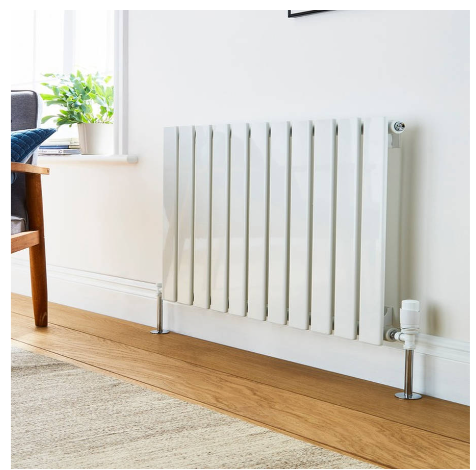 Boston White Double Panel Horizontal Radiator