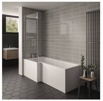 Elite L-Shaped Left Hand & Right Hand Bath with Legs