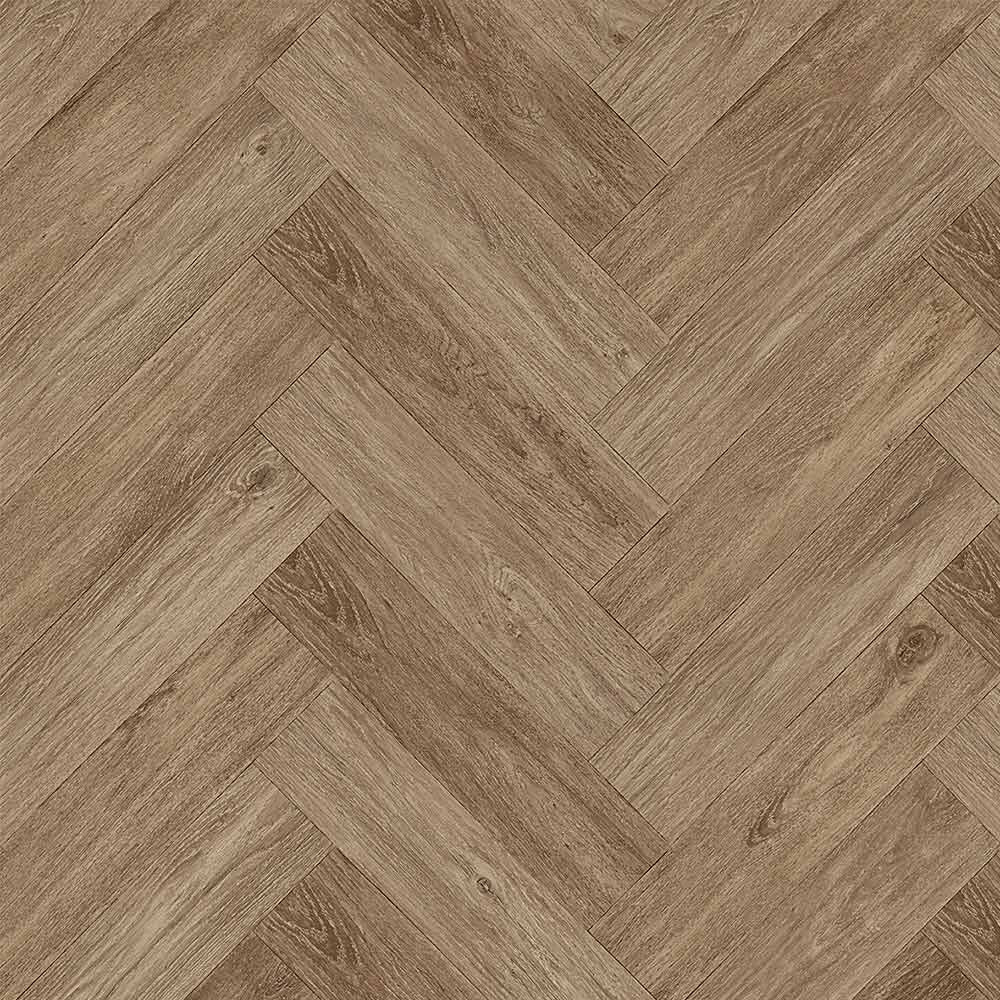 HydroClick Coburn Warm Walnut Herringbone Laminate Flooring 1174x294mm Pk/6